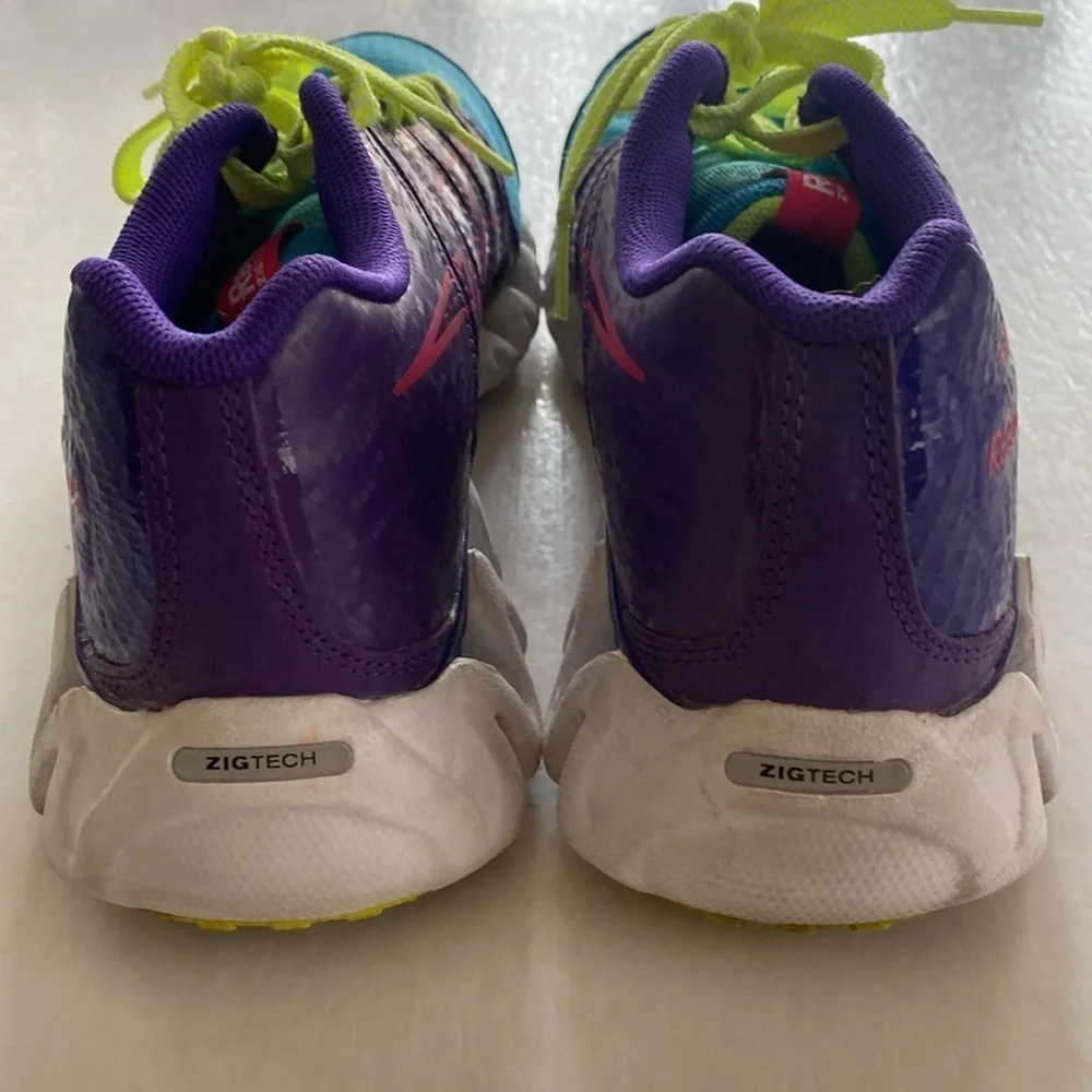 Reebok ZigTech Purple and Blue Sneakers Size 7 Men’s or 8.5 Women’s
